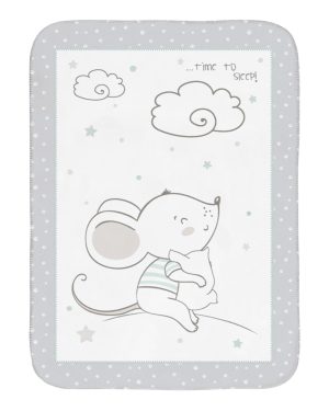 Супер меко бебешко одеяло 80/110 см Joyful Mice